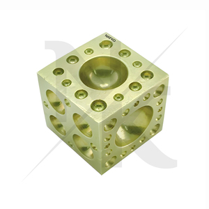Industrial Jewelry Equipment Square Jewelry Casting Mold With Multiple Dapping Block Brass 2.5"x2.5" For DIY Metalworking <b>Tool</b> - Product Image 3