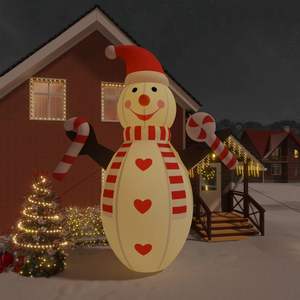 Noël LED Bonhomme De Neige Gonflable Décorations De Cour De Vacances En Plein Air 248 Bonhomme De Neige Gonflable De Noël avec LED - Product Image 1
