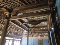 Ensemble de construction de maison extérieure robuste Ardena, style maison ancienne Joglo Java, en teck massif, résistant aux intempéries, couleur naturelle