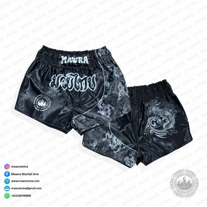 Venta al por mayor de alta calidad personalizado ecológico Muay Thai pantalones cortos sublimados equipo de entrenamiento de artes marciales - Product Image 4