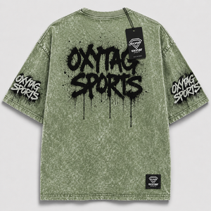 Camiseta de algodón holgada de corte cuadrado con hombros caídos, efecto lavado ácido y lavado a la piedra, para serigrafía y impresión DTG, venta al por mayor - Product Image 6