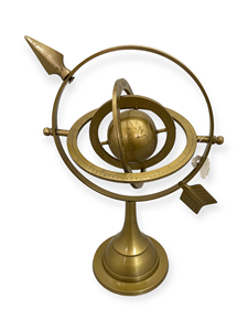 Esfera Armilar de Latón Antiguo, Globo Terráqueo Único, Decoración Astronómica Celestial Vintage para Escritorio, Regalo Coleccionable, Artesanía Tajdaar - Product Image 3