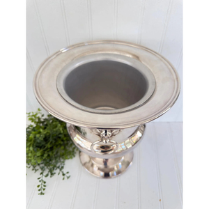 Antique Finish Metal <b>Ice</b> Bucket Silver Color Polished With Surface Ideal For Vintage Decor And Farmhouse Themed Outdoor Parties - Product Image 5