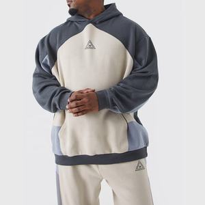 Personnalisé 100% Coton Hommes Survêtements Marque Privée Jogger Ensemble avec Hoodies et Sweatshirts Printemps Blanc Jogging Porter Survêtement - Product Image 2