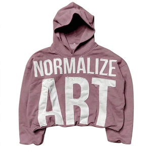 Sudadera con Capucha Casual Personalizable para Hombre, de Algodón y Elastano, con Diseño de Letras y Dibujos Digitales en la Parte Delantera/Trasera - Product Image 3