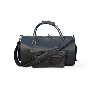 Sac de voyage en cuir véritable durable, léger, personnalisable, écologique, résistant à l'eau, avec fermeture éclair, grande capacité - Product Image 1