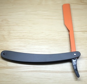 Manufacturer of Custom Logo Stainless Steel Barber Folding <b>Razor</b> for Face & Body Use Single Blade Lightweight 43g - Product Image 1