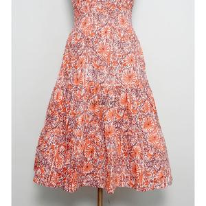 Nouvelle robe longue à col halter, imprimé cachemire, coupe ample, idéale pour les vacances et la plage, robe longue bohème en coton à imprimé floral cachemire - Product Image 3