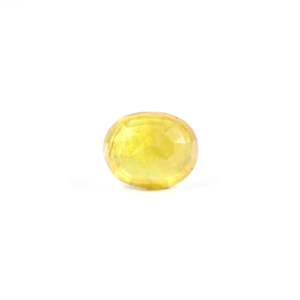 Certified Natural Yellow Sapphire 6.45 Carat Oval Cut Loose Gemstone for Fine Jewelry - Product Image 2