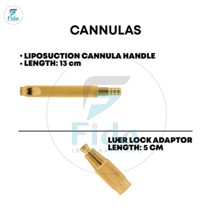 Ensemble de canules de liposuccion Fida, 17 pièces, acier inoxydable, réutilisables pour la chirurgie plastique, certifié CE ISO13485, garantie à vie, classe I - Product Image 3