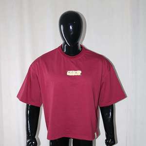 Camiseta de Manga Corta para Hombre, Estilo Moderno, Estampado Digital Personalizado, Cuello Redondo, Talla Grande, Peso Pesado, Largo Regular, 100% Algodón - Product Image 2