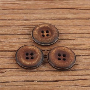 Botones de Cuerno de Búfalo Natural Hechos a Mano, Redondos, Color Personalizado, de Alta Gama, Ecológicos, con Acabado Desgastado, Accesorios para Ropa - Product Image 4