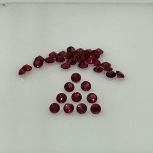 Oferta Especial: Gema Suelta de Espinela Roja Natural, Corte Diamante Redondo de 3mm, Calidad AAAA, Limpia, de Tanzania, Grado Joyería Fina, Venta al por Mayor - Product Image 4