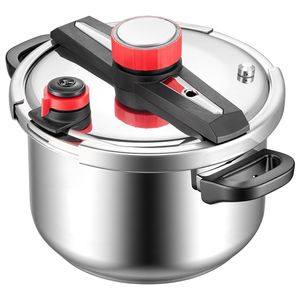 Olla A Presión Y Cocción Lenta De 3.5L – Antiadherente, Apta Para Microondas, Multifuncional (Verde/Rojo)