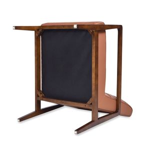 Poltrona lounge moderna transizionale in pelle e similpelle Kenneth da 28 pollici - Product Image 3