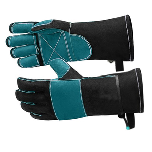 Best Hot Sale <b>Long</b> Arm Cuff Hand Protection Welding Work <b>Gloves</b> Heavy Duty Cowhide Leather Safety Welder Working <b>Gloves</b> - Product Image 3