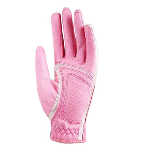White Cabretta Leather Luxury Unisex Right Hand Golf Gloves Button Closure Adjustable Wrist <b>Strap</b> Hand Grips Breathable Sports - Product Image 4
