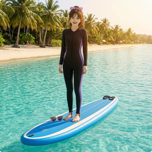 ชุดว่ายน้ำแบบเต็มตัวพร้อมแผ่นรองในตัว ซิปด้านหน้า ชุดว่ายน้ำแขนยาว ชุดว่ายน้ำทรงกระชับรูปร่าง ชุดว่ายน้ำแฟชั่น แห้งเร็ว - Product Image 6