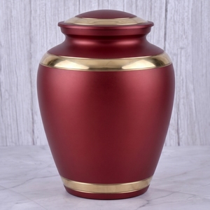 Urna Funeraria de Latón con Cruz Celta Dorada para Cenizas Humanas, Superficie Cepillada, para Almacenamiento Conmemorativo y Exhibición en el Hogar - Product Image 3