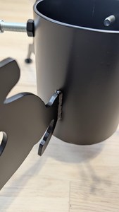 Christmas <b>tree</b> <b>stand</b>, large, steel, black reindeer - Product Image 3