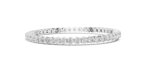 UNIQUE LAB GROWN CUT DIAMOND TENNIS BRACELET <b>SET</b> 18KT WHITE <b>GOLD</b> RHODIUM PLATED LUXURY DAILY OFFICE WEAR WEDDING ENGAGEMENT - Product Image 4