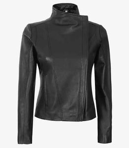 Women's Slim Fit <b>Winter</b> Fashion <b>Coat</b> Custom Logo Genuine Sheep Skin Cowhide Jacket Breathable Streetwear for Girls <b>Ladies</b> OEM - Product Image 2