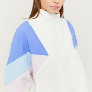 Conjunto Deportivo de 2 Piezas para Mujer, Bloques de Color, Manga Larga, Tejido de Punto, Estilo Deportivo, Blanco, Azul, Rosa, Ropa de Verano - Product Image 3
