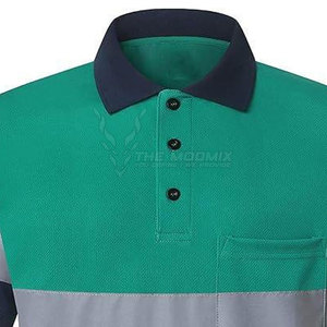 Camisa Polo de Trabajo para Hombre, Uso Profesional en Oficina, Manga Corta, Poliéster, Secado Rápido, Transpirable, Alta Visibilidad, para Negocios y Lugar de Trabajo - Product Image 4