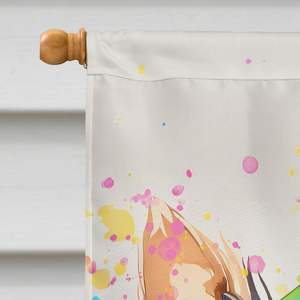 Yorkshire Terrier Hippie poste de porche grande cartel de patio decorativo Multicolor colgante de pared poliéster tamaño de Casa bandera ilustraciones para - Product Image 3