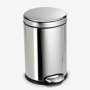 Poubelle à pédale en acier inoxydable avec logo personnalisé, poubelle à spirale, poubelle à déchets, poubelle pour intérieur, extérieur, chambre, cuisine, hôtel, café - Product Image 1