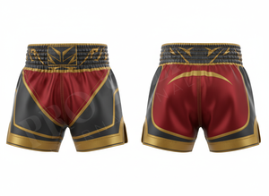 Shorts de Muay Thai pour hommes, 100% polyester, design personnalisé, haute performance, arts martiaux, entraînement de kickboxing, shorts personnalisés - Product Image 2