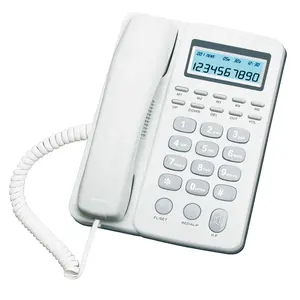 Téléphone portable <span class=keywords><strong>fixe</strong></span> et <span class=keywords><strong>filaire</strong></span> pour hôtel, avec identification d'appels et mains libres - Product Image 1