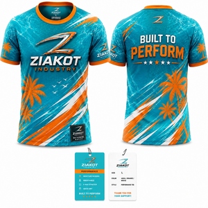 เสื้อยืด ZIAKOT รุ่นใหม่ ดีไซน์พิเศษสำหรับผู้ชาย สีดำ ชมพูนีออน-ฟ้าอมเขียว สำหรับการแสดง - Product Image 6