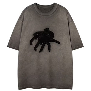 Acid Wash Oversized 100% Cotton Anti-Wrinkle Men's <b>T</b>-Shirts High Quality Wholesale Short Sleeve Supplier From Pakistan - Product Image 1