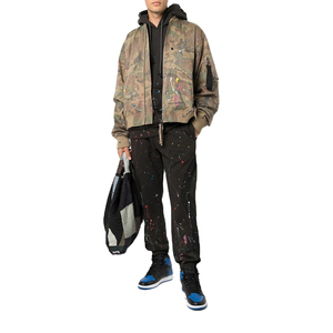 Sweat à capuche pour homme, coupe droite, 100% coton molletonné, effet vieilli, avec poches, respirant, 300g, numérique, pour streetwear hiver - Product Image 3