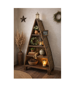 Estantería de Madera en Forma de Arco, Mueble de Almacenamiento con Múltiples Estantes para el Hogar, Sala de Estar u Oficina, Exhibidor de Libros - Product Image 1