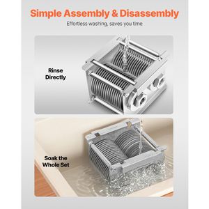 Lama per Macchina Taglia Carne Commerciale 5mm in Acciaio Inox SJY DQ90 Set Completo per Macchine Taglia Carne - Product Image 4