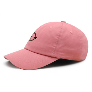 Pink 6-Panel Baseball Cap Adjustable Metal Buckle Unisex Casual Adult Cotton Twill <b>Hat</b> Spring <b>Summer</b> Solid Color - Product Image 5