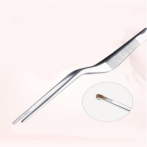 Pince à épiler chirurgicale incurvée de haute qualité pour le nettoyage des oreilles, couleur or rose, 14 cm, pour kit d'instruments d'extraction de cérumen - Product Image 6