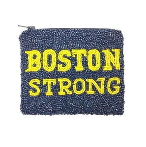 Monedero Grande de Lona con Patrón Geométrico, Diseño Hecho a Mano con Cuentas, Cierre de Cremallera Seguro, Ecológico y Duradero - Product Image 3