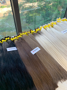 Prix de gros Extensions de cheveux en vrac Cheveux humains vierges vietnamiens Double noyés 100 grammes Toutes les couleurs 16 pouces - Product Image 2