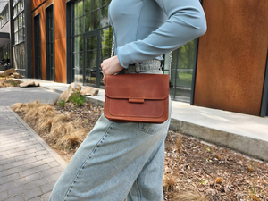 Personalized Small Leather Purse Handmade Crossbody <b>Bag</b> with Chain <b>Strap</b> Cute <b>Shoulder</b> Handbag for Women Gift for Her - Product Image 6