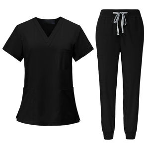 Uniformes Médicos de Mezclilla al por Mayor, Conjuntos de Uniformes Médicos Tipo Jogger, Trajes de Trabajo Personalizados a la Moda para Médicos y Enfermeras - Product Image 2