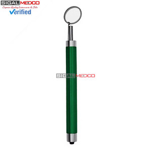 Premium Quality Dental Mouth <b>Mirror</b> with <b>LED</b> Light Green Color Handle Stainless Steel Oral Examination Diagnostic Instrument - Product Image 4
