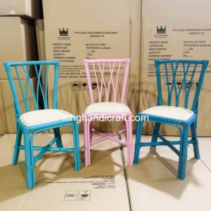 Silla Infantil de Mimbre Natural Hecha a Mano para Alquiler, Muebles Infantiles para Fiestas de Cumpleaños, Bodas y Eventos, Proveedor Mayorista - Product Image 6