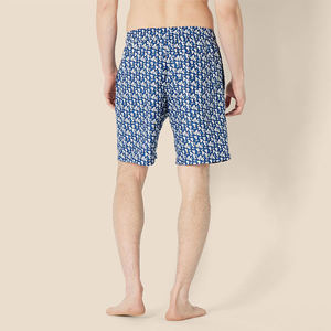 Men's Casual Mid-Length Swim Shorts Solid Pattern Quick-Dry <b>Elastic</b> Waist Board Shorts for Water Sports for Beach Water - Product Image 3