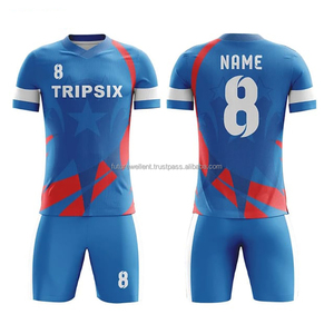 Servicio OEM de alta calidad Sublimación personalizada Nombre del equipo Jugador Logotipo personalizado Diseños elegantes Uniformes de fútbol unisex - Product Image 6