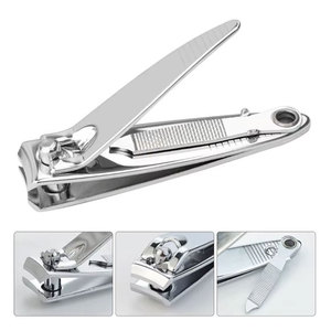 Coupe-ongles personnalisé fantaisie avec lime à ongles et chaîne, manche plaqué et finition lustrée - Product Image 2