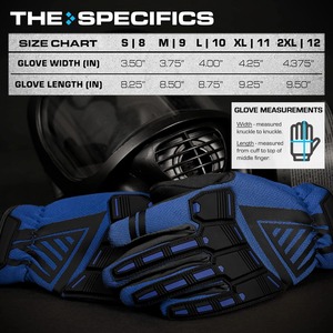 Guantes Tácticos de Dedo Completo Antivibración, Guantes M para Entrenamiento en Campos de Tiro y Misiones de Campo - Product Image 3