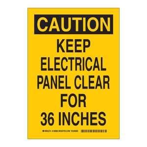 Señal de Advertencia de Seguridad Eléctrica para Paneles Eléctricos, Tablero de Advertencia de PVC de 10x7 Pulgadas para Cuartos Eléctricos - Product Image 1